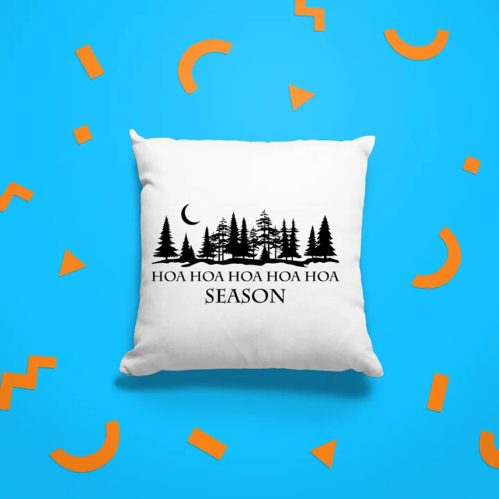 Hoa hoa hoa hoa hoa season - polštář s potiskem