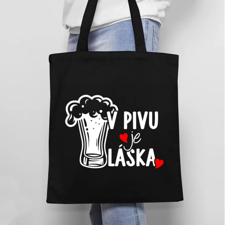 V pivu je láska - taška s potiskem