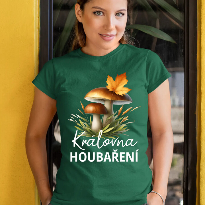 Královna houbaření  - dámské tričko s potiskem