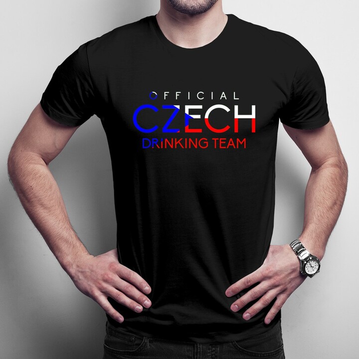 Official czech drinking team - pánské tričko s potiskem