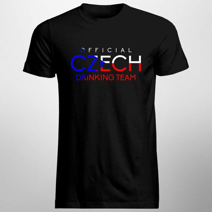 Official czech drinking team - pánské tričko s potiskem