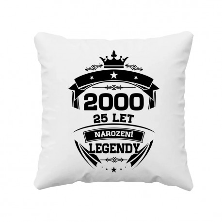 2000 Narození legendy 25 let - polštář s potiskem