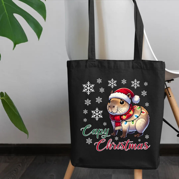 Capy Christmas - taška s potiskem
