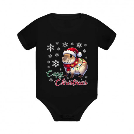 Capy Christmas - dětské body s potiskem