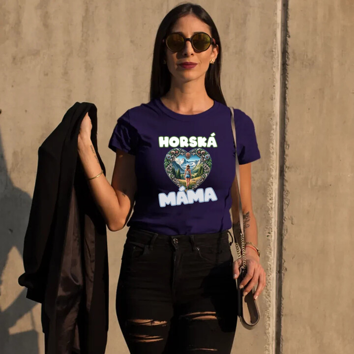Horská máma  - dámské tričko s potiskem
