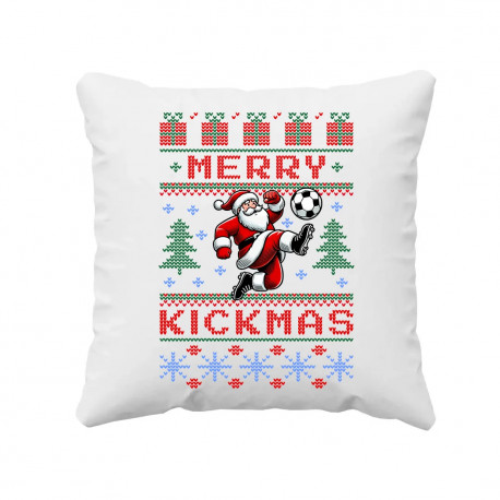 Merry Kickmas - polštář s potiskem