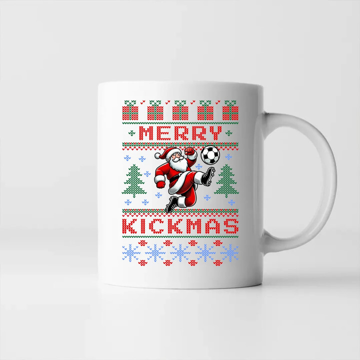 Merry Kickmas - hrnek s potiskem