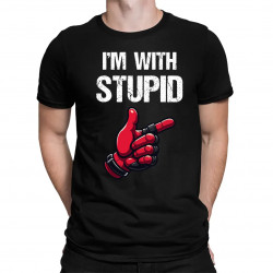 I'm with stupid - pánské tričko s potiskem