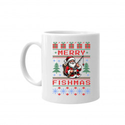 Merry Fishmas - hrnek s potiskem