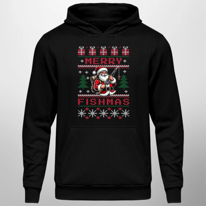 Merry Fishmas - pánská mikina s potiskem