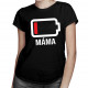 Baterie - máma - dámské tričko s potiskem