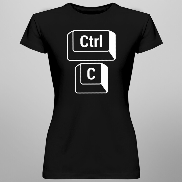 CTRL+C - máma - dámské tričko s potiskem