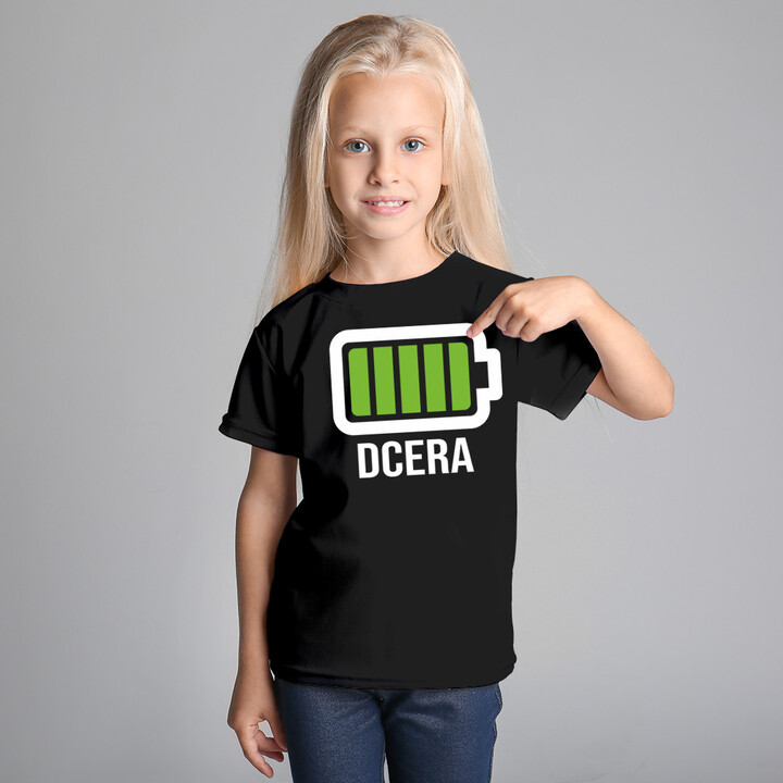 Baterie - dcera - dětské tričko s potiskem