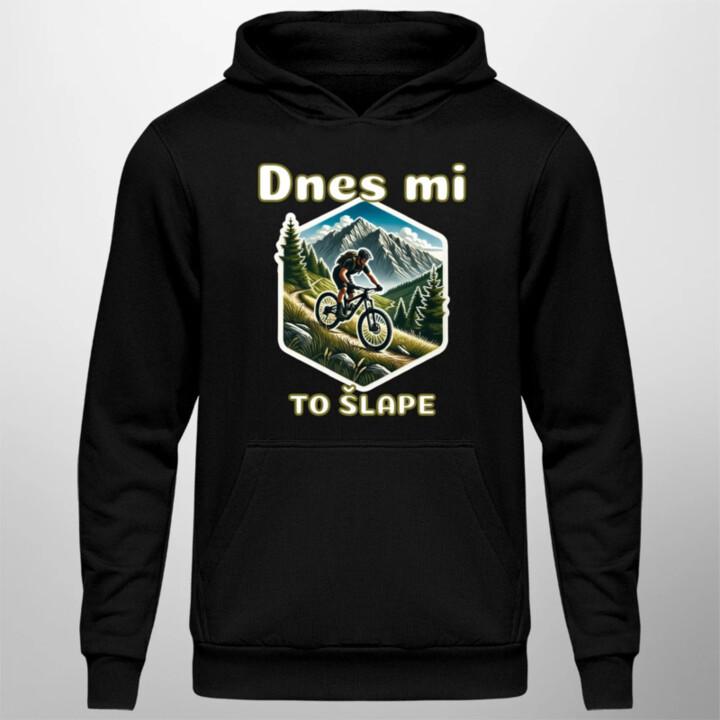 Dnes mi to šlape - pánská mikina s potiskem
