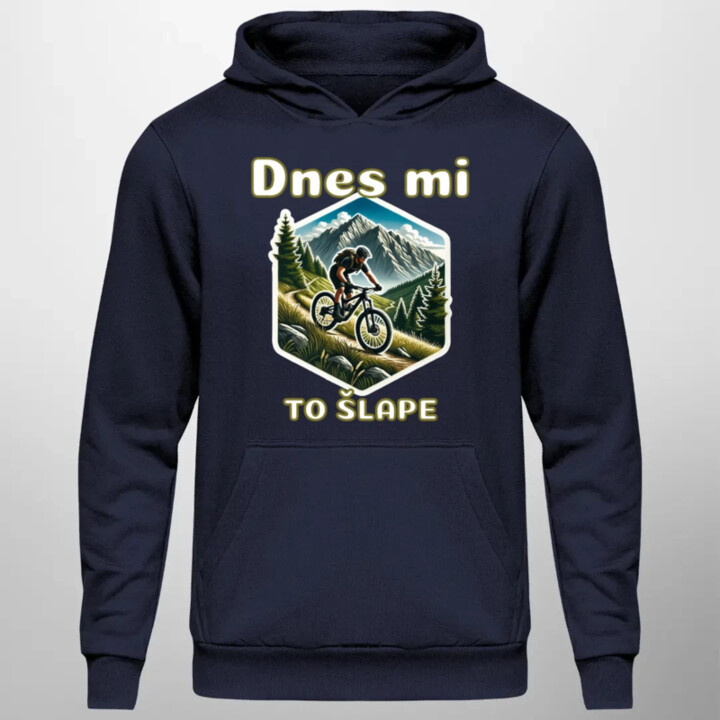 Dnes mi to šlape - pánská mikina s potiskem
