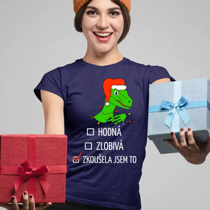 Hodná, zlobivá, zkoušela jsem to  - dámské tričko s potiskem