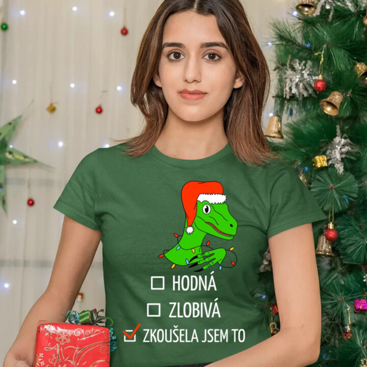 Hodná, zlobivá, zkoušela jsem to  - dámské tričko s potiskem
