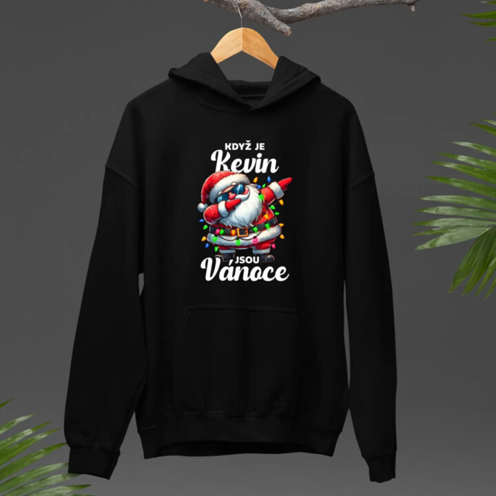 Když je Kevin, jsou Vánoce - pánská mikina s potiskem