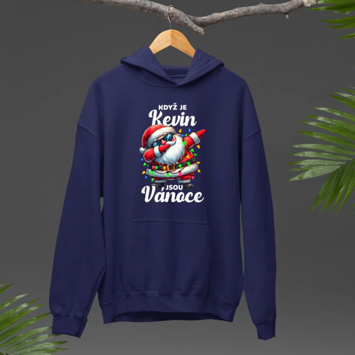 Když je Kevin, jsou Vánoce - pánská mikina s potiskem