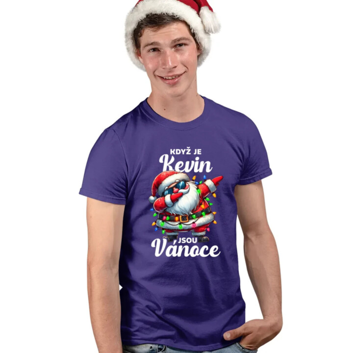 Když je Kevin, jsou Vánoce - pánské tričko s potiskem