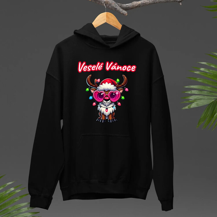 Veselé Vánoce - sob v2 - pánská mikina s potiskem