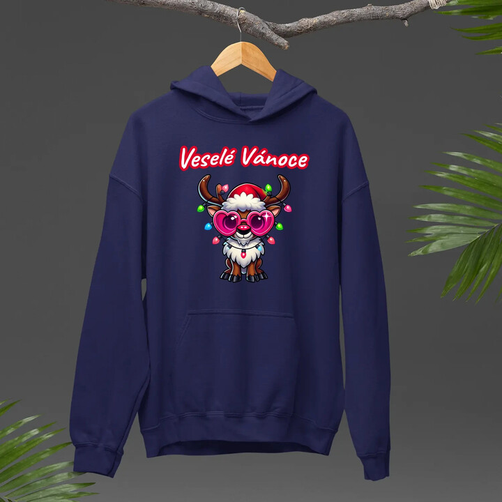 Veselé Vánoce - sob v2 - pánská mikina s potiskem