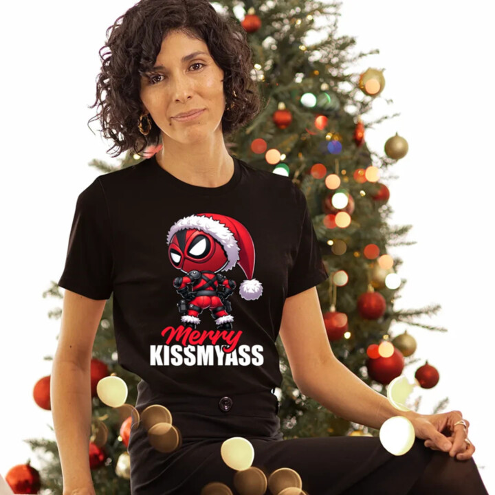 Merry Kissmyass  - dámské tričko s potiskem