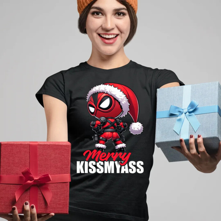 Merry Kissmyass  - dámské tričko s potiskem