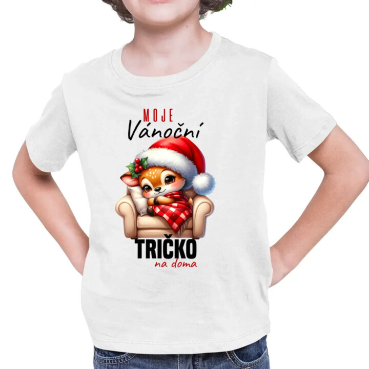 Moje vánoční tričko na doma - dětské tričko s potiskem