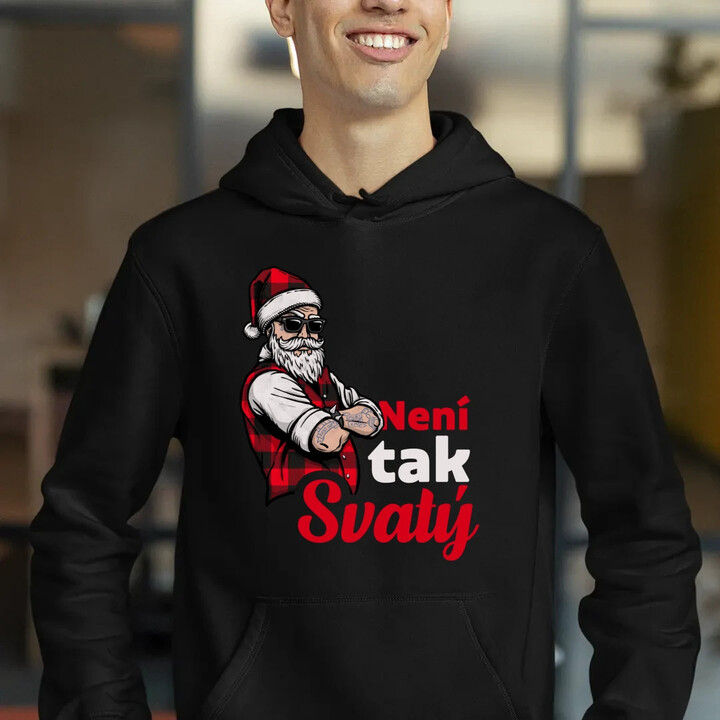 Není tak svatý - pánská mikina s potiskem