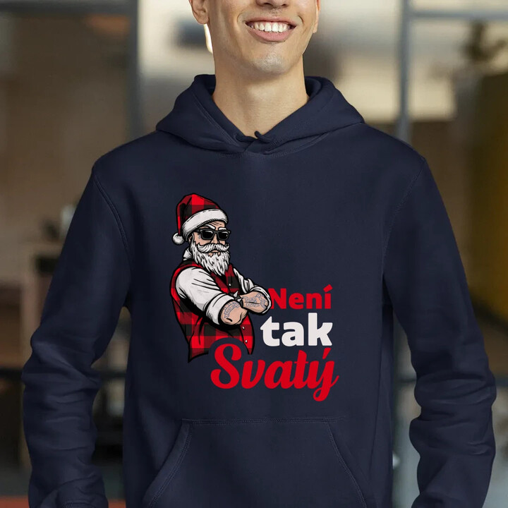 Není tak svatý - pánská mikina s potiskem
