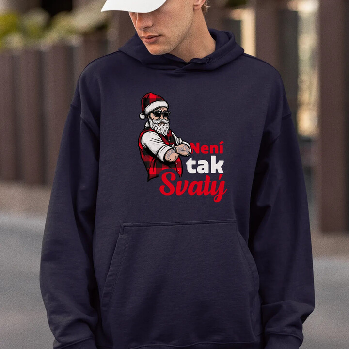 Není tak svatý - pánská mikina s potiskem