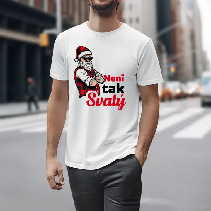 Není tak svatý - pánské tričko s potiskem