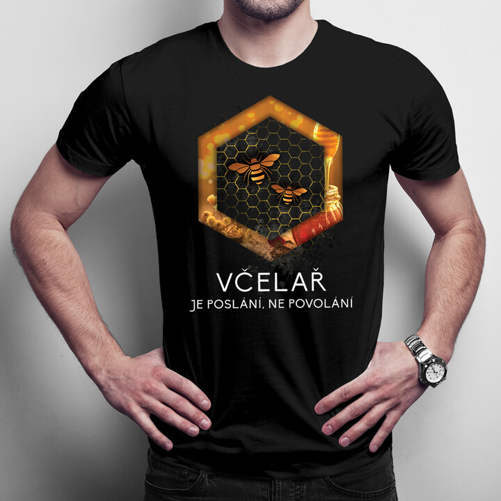 Včelař je poslání - pánské tričko s potiskem
