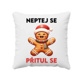 Neptej se, přitul se  - polštář s potiskem