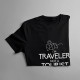 I'm a traveler not a tourist - pánské tričko s potiskem