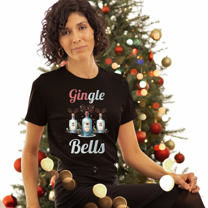Gin-gle bells  - dámské tričko s potiskem