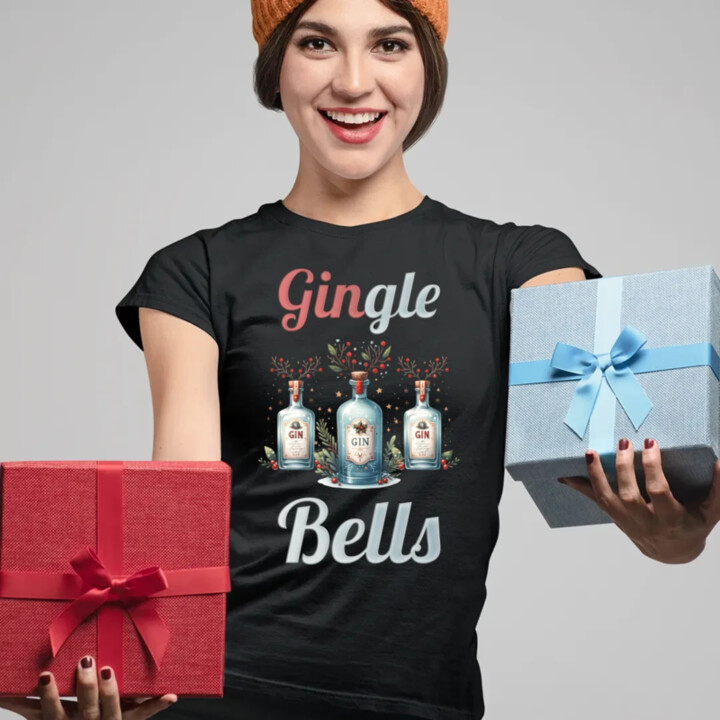Gin-gle bells  - dámské tričko s potiskem