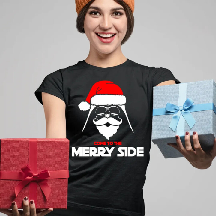 Come to the merry side  - dámské tričko s potiskem