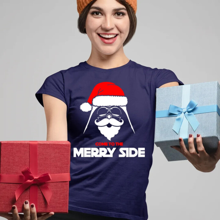 Come to the merry side  - dámské tričko s potiskem
