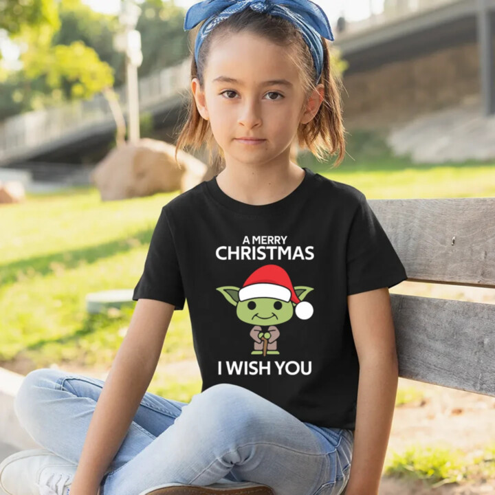 A merry christmas I wish you - dětské tričko s potiskem