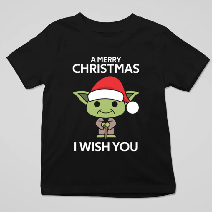 A merry christmas I wish you - dětské tričko s potiskem