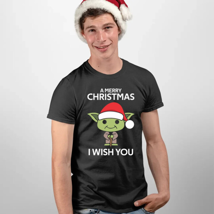 A merry christmas I wish you - pánské tričko s potiskem