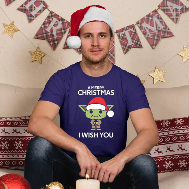 A merry christmas I wish you - pánské tričko s potiskem