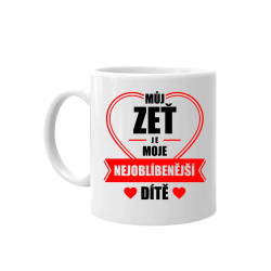 Můj zeť je moje nejoblíbenější dítě - hrnek s potiskem