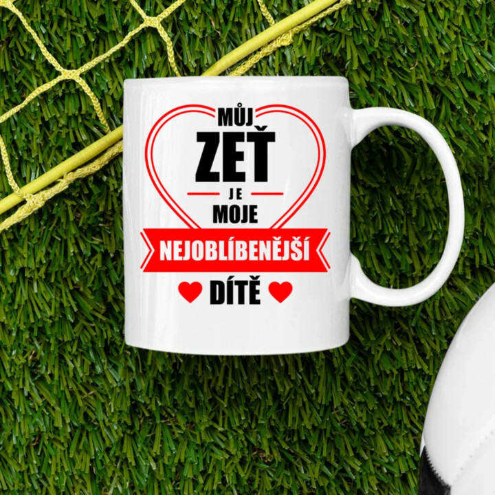 Můj zeť je moje nejoblíbenější dítě - hrnek s potiskem