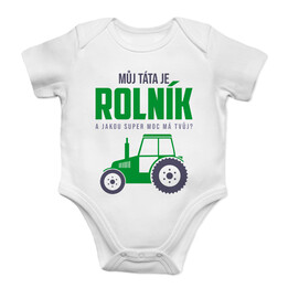 Můj táta je pokrývač - dětské body s potiskem