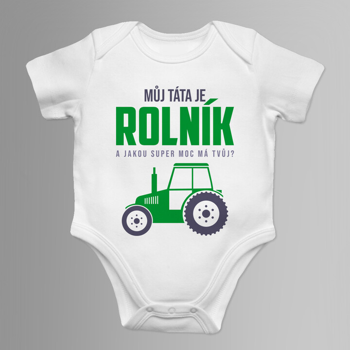 Můj táta je pokrývač - dětské body s potiskem
