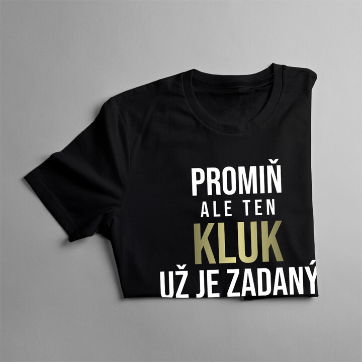Zadaný se sexy motorkářkou - pánské tričko s potiskem