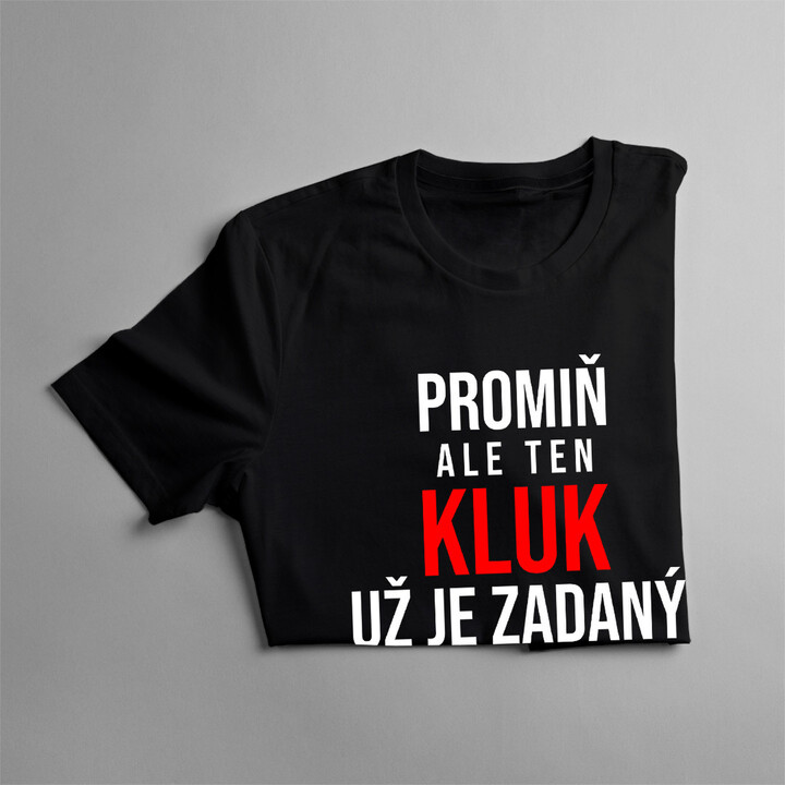 Zadaný s atraktivní hasičkou - pánské tričko s potiskem
